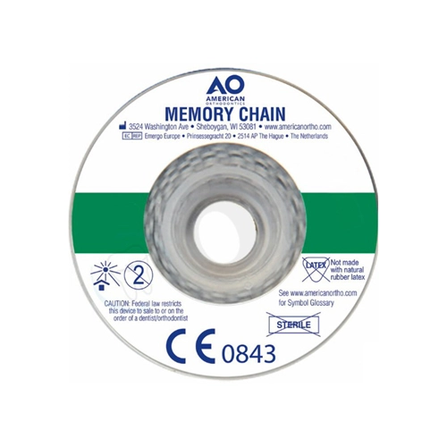 AO ELASTOMERIC MEMORY CHAIN CLOSED GRIJS (4,5mtr) REF 854-018933