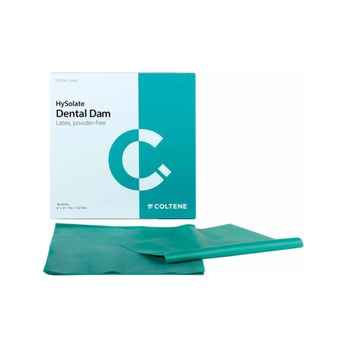 COLTENE HYSOLATE COFFERDAM LATEX VELLEN GROEN-MEDIUM 152x152mm (36st) 60034419