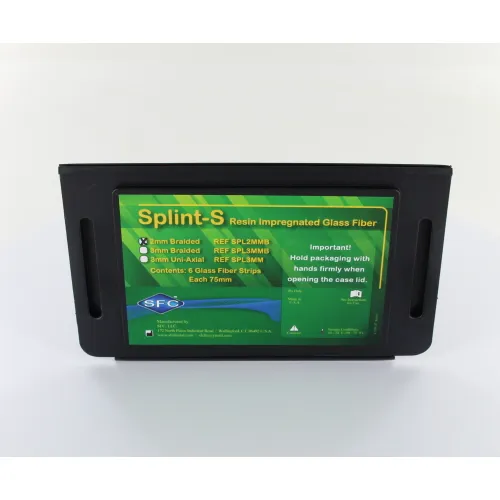 SFC SPLINT-S RESIN IMPREGNATED GLASS FIBER BRAIDED 2mm (6x75mm)