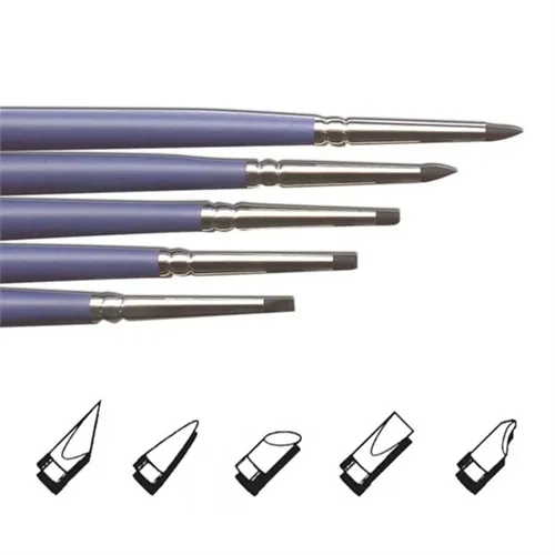 MICERIUM SILICON BRUSH TIPS SMALL HARD ASSORTED 1-5 (5st)