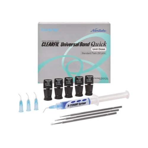 KURARAY CLEARFIL UNIVERSAL BOND QUICK 2 UNIT DOSE (50x0,1ml/ets 3ml/applicatie borsteltjes 50/ needle tips 20)
