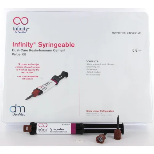 DENMAT INFINITY RESINCEMENT SYRINGEABLE VALUE KIT (3x10ml)