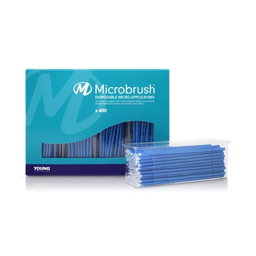 MICROBRUSH PLUS APPLICATORS NAVULVERPAKKING BLAUW NORMAAL 2,0mm (4x100st)