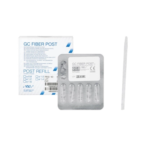 GC FIBER POST REFILL 0,8mm GRIJS (10st)