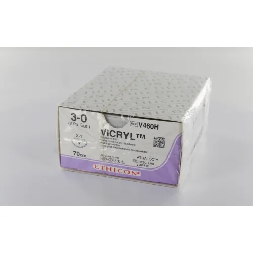 J&J VICRYL VIOLET 3-0  V460H MET NAALD X-1 70cm (36st)
