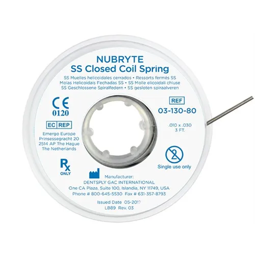 DENTSPLY GAC SS CLOSED COIL SPRINGS .010x0.30 SPOEL (91,44cm)