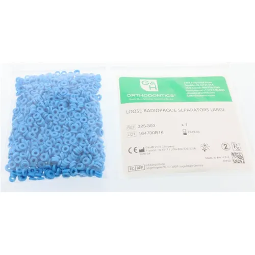 G&H LOOSE RADIOPAQUE SEPARATORS SMALL BLAUW (1000st) 325-302