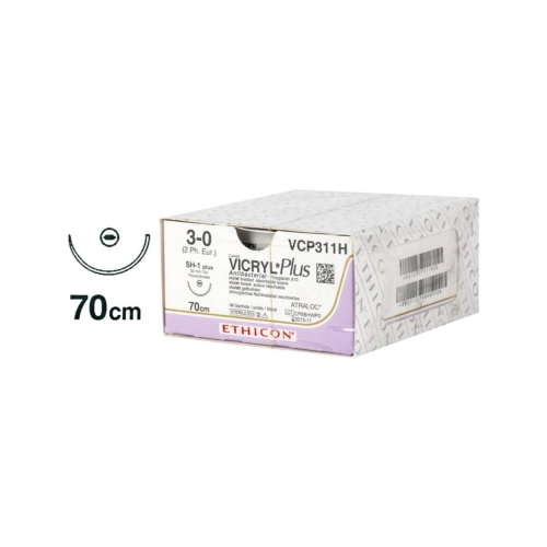 J&J VICRYL PLUS 3-0 VCP311H MET NAALD SH1 70cm (36st)