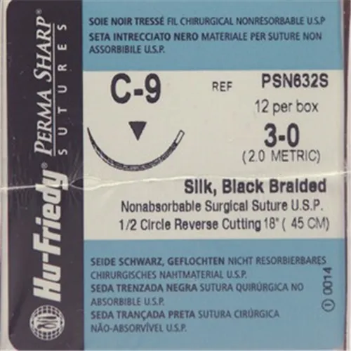 HU-FRIEDY HECHTZIJDE GEVLOCHTEN 3-0 PSN632S MET NAALD C9 45cm (12st)