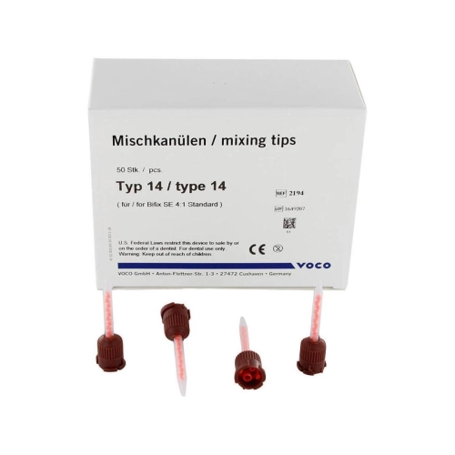 VOCO MIXING TIPS BRUIN/ORANJE TYPE 14 (50st)