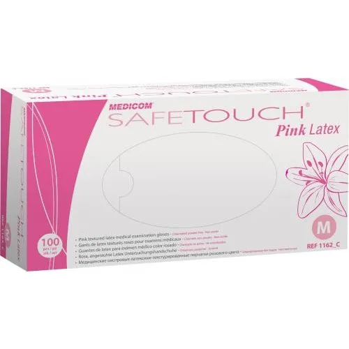 MEDICOM SAFETOUCH HANDSCHOENEN POEDERVRIJ NITRILE SMALL ROZE (100st)