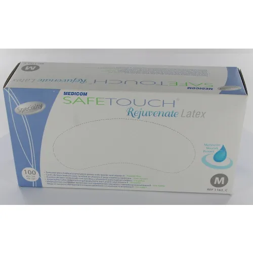 MEDICOM SAFETOUCH REJUVENATE HANDSCHOENEN POEDERVRIJ LATEX MEDIUM (100st)
