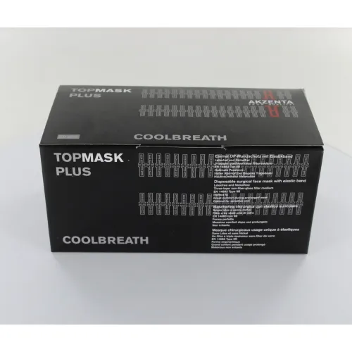 AKZENTA MONDMASKERS TOPMASK PLUS COOLBREATH MET ELASTIEK BLAUW (50st)