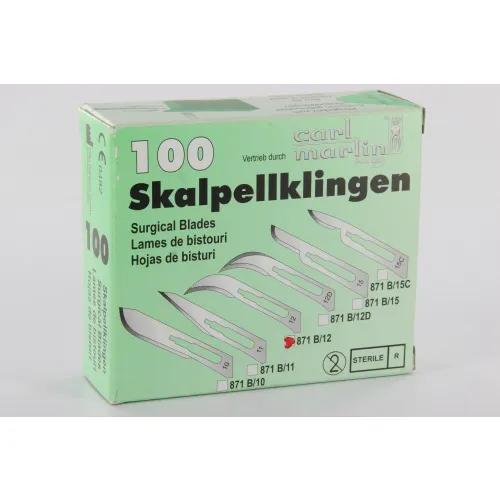 CARL MARTIN LANCETMESJES STERIEL NR.873B/12 (100st)