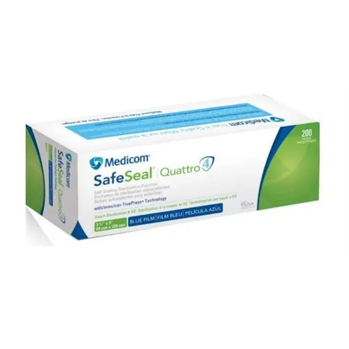 MEDICOM SAFE-SEAL QUATTRO STERILISATIE ZAKJES 89x229mm (200st) ref 88010