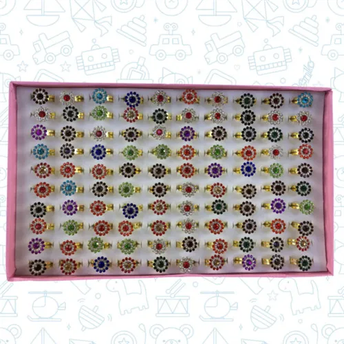 DENLO RINGEN ZILVER VERSTELBAAR (100st)