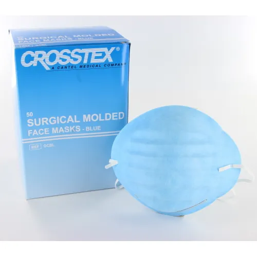 CROSSTEX MONDMASKERS ASEPTEX MET ELASTIEK BLAUW NR.GCBL (50st)