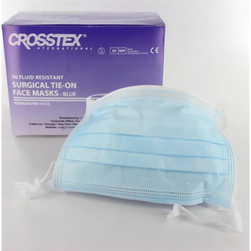 CROSSTEX MONDMASKERS SURGICAL TIE-ON BLAUW NR.GCS (50st)