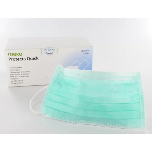 ROEKO MONDMASKERS PROTECTA QUICK LATEX MET ELASTIEK GROEN (50st)