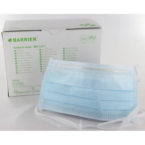 MOLNLYCKE MONDMASKERS BARRIER ANTI-FOG MET KOORD BLAUW TYPE II NR.4231 (60st)