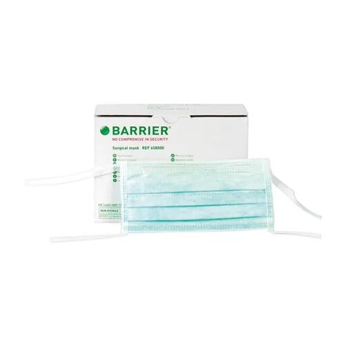 MOLNLYCKE MONDMASKERS BARRIER KLINIMASK MET KOORD GROEN NR.658000 (60st)
