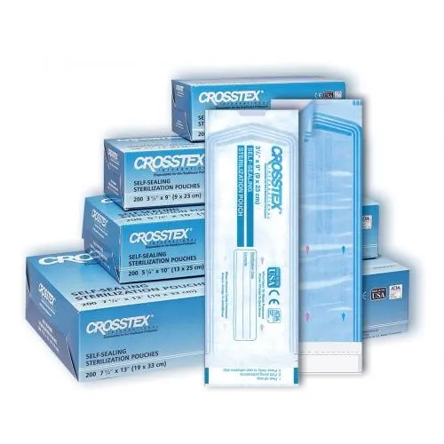 CROSSTEX DUO-CHECK STERILISATIE ZAKJES 9x13cm (200st)