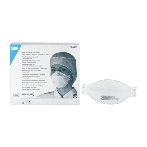 3M ESPE MONDMASKERS FLUID RESISTANT MET ELASTIEK WIT NR.1862 (20st)