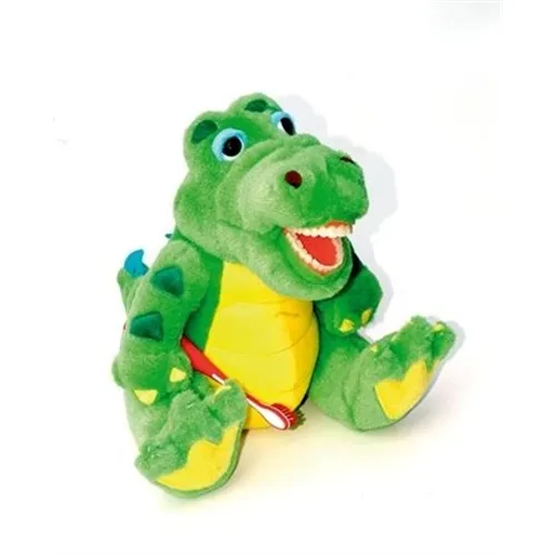 DENLO POETSPOP KROKODIL (20-25cm) INCLUSIEF TANDENBORSTEL