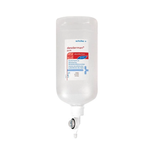 SCHULKE&MAYR DESDERMAN PURE HANDALCOHOL VOOR DISPENSER D1 (1ltr)