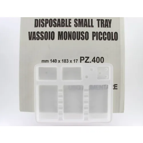 ASA DISPOSABLE TRAYS SMALL (183x140x17mm/400st)