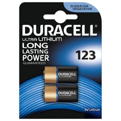 DURACELL BATTERIJ ULTRA LITHIUM CR123A 3,0V