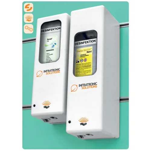 INFRATRONIC SOLUTIONS HYGIENE TOUCHLESS DISPENSER EURO-2 NR.IT500AW INCL. ADAPTER+POMP