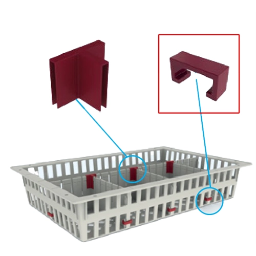 ALL MODUL U-STUK ABS ROOD tbv MODULES