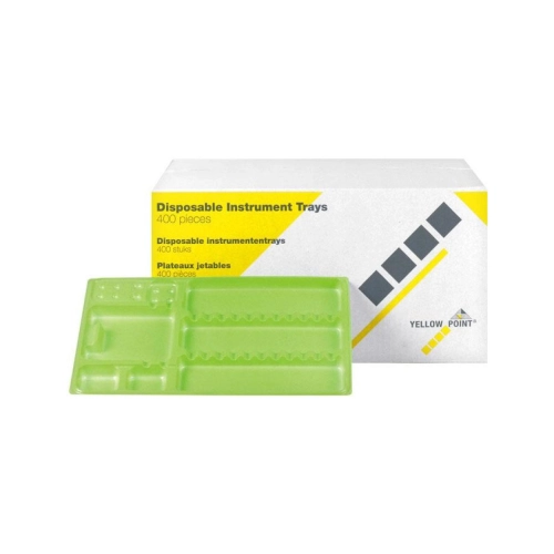 YELLOW POINT INSTRUMENTEN TRAYS 28x18cm LIME (400st)