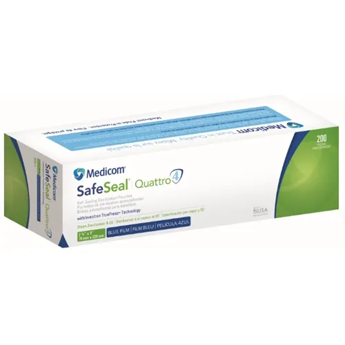 MEDICOM SAFE-SEAL QUATTRO STERILISATIE ZAKJES 70x229mm (200st) ref 88000