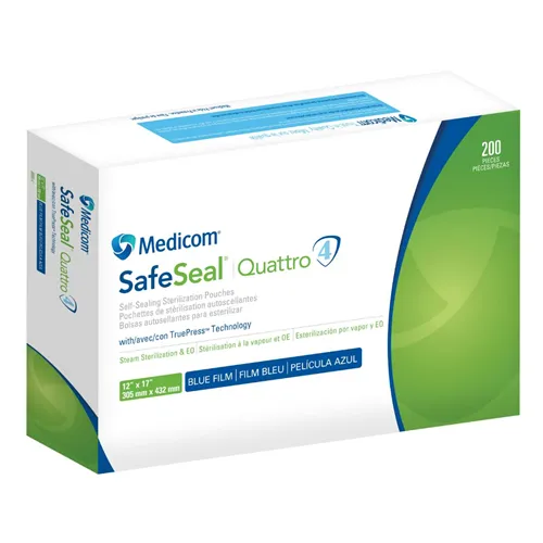 MEDICOM SAFE-SEAL QUATTRO STERILISATIE ZAKJES 305x432mm (200st) ref 88040