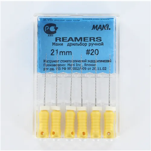 MANI REAMERS 21mm NR.20 GEEL (6st)