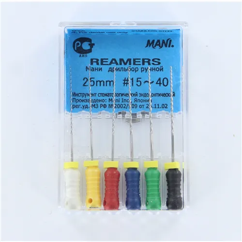 MANI REAMERS 25mm ASSORTED NR.15-40 (6st)