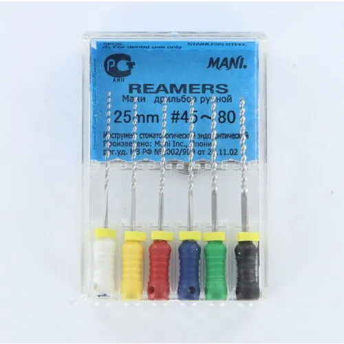 MANI REAMERS 25mm ASSORTED NR.45-80 (6st)