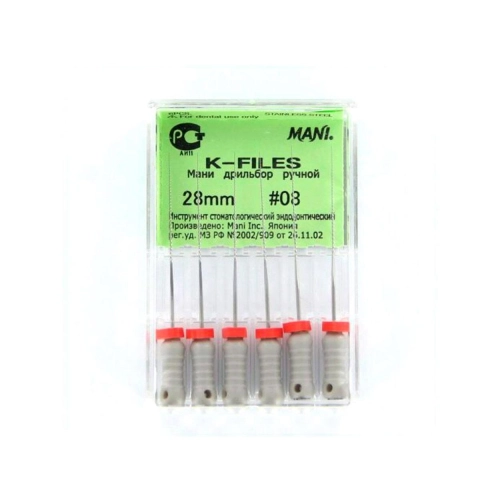 MANI K-FILES 28mm NR.08 GRIJS (6st)