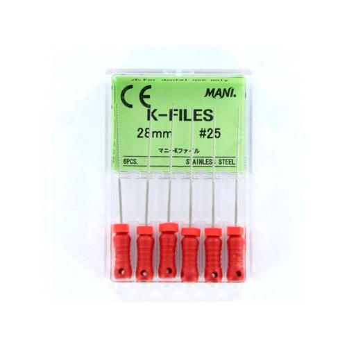 MANI K-FILES 28mm NR.25 ROOD (6st)