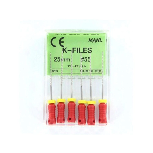 MANI K-FILES 25mm NR.55 ROOD (6st)