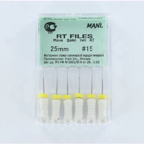 MANI RT-FILES 25mm NR.15 WIT (6st)