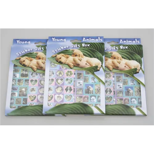 BEST PRESENT STICKERBOX JONGE DIEREN (5st)