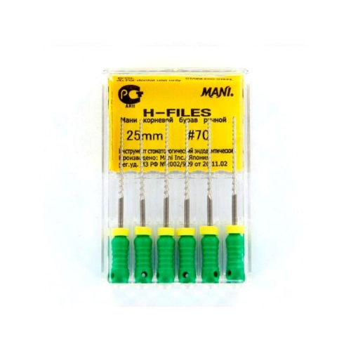 MANI HEDSTROEMFILES 25mm NR.70 GROEN (6st)