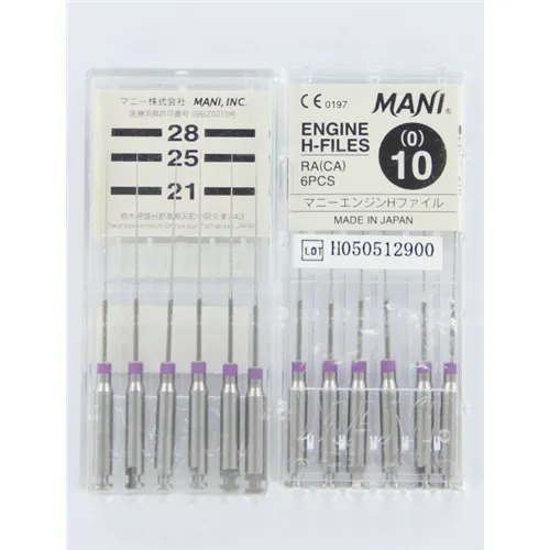 MANI ENGINE HEDSTROEMFILES 25mm NR.10 PAARS (6st)
