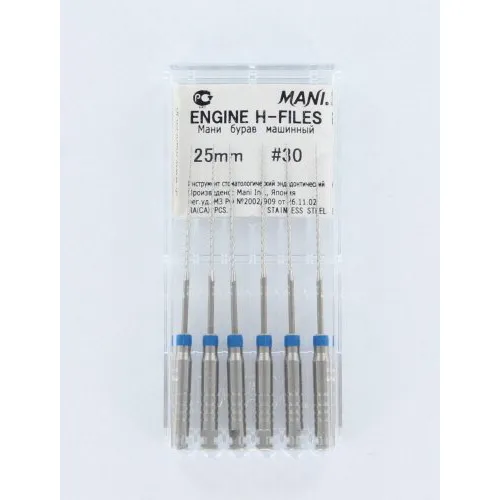 MANI ENGINE HEDSTROEMFILES 25mm NR.30 BLAUW (6st)