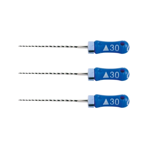 MAILLEFER READY STEEL K-REAMERS 21mm NR.30 STERIEL BLAUW (6st)