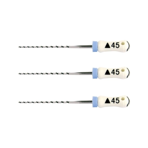 MAILLEFER READY STEEL K-REAMERS 25mm NR.45 STERIEL WIT (6st)