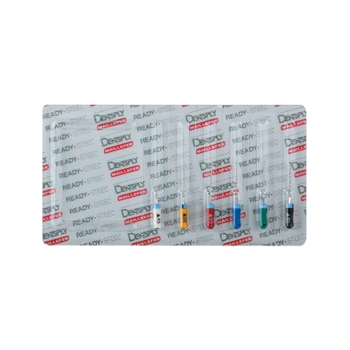 MAILLEFER READY STEEL K-REAMERS 21mm ASSORTED NR.45-80 STERIEL (6st)